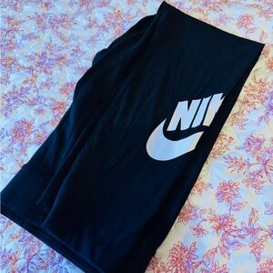 Nike Black and White Logo Leggings